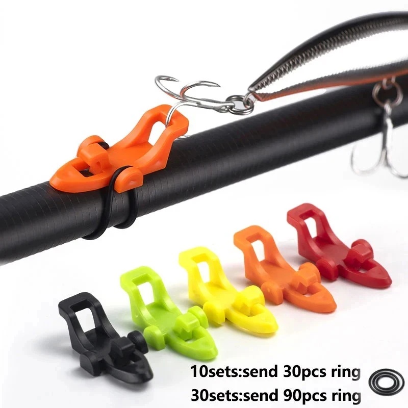 Fishing Lure Jig - 10-20sets Fishing Rod Pole Hook Keeper