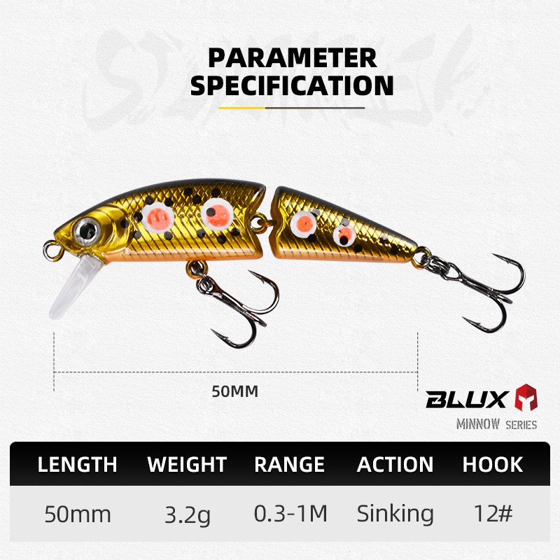 BLUX DR. Minnow Joint 50S Swim - огляд і ціна Fishing Lure Spoon