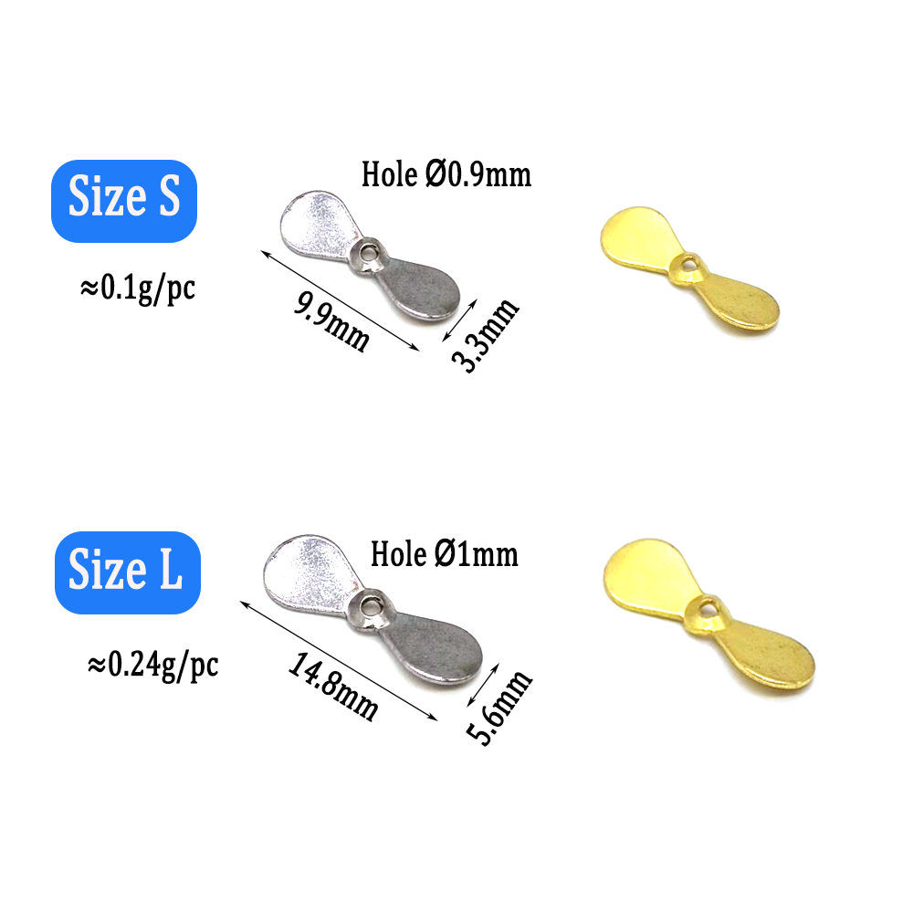 Wifreo 40pcs Turbo Propeller S - огляд і ціна Fishing Lure Blade Bait
