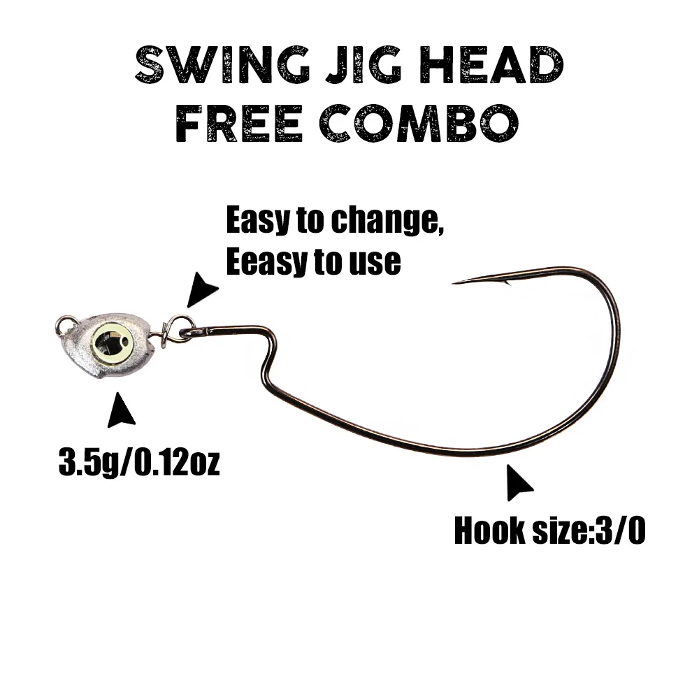 B&U Swing Jig Head Cheburashka - огляд і ціна Fishing Lure Spinnerbait